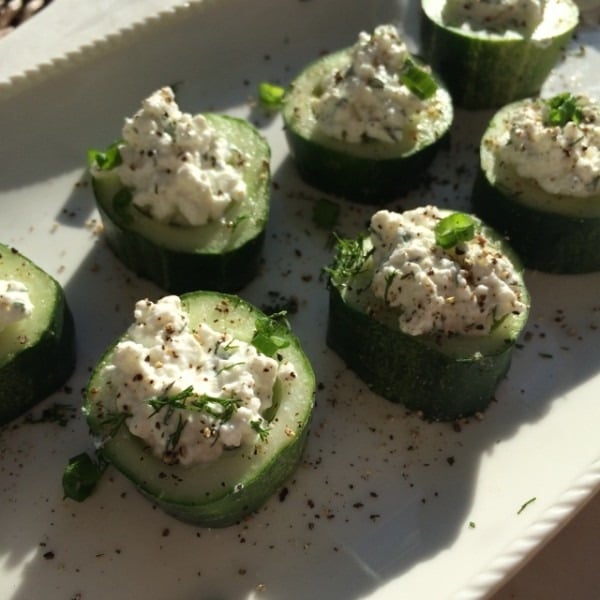 Cucumber and Dill-infused Cottage Cheese Appetizer
