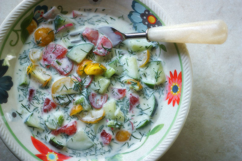 Cooling Cucumber Watermelon Yogurt Salad