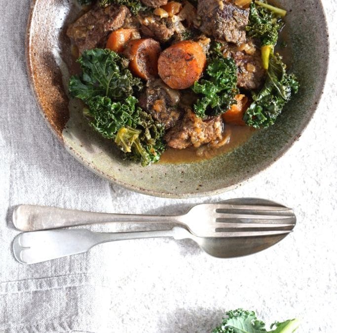 Beef Stew with Anchovies and Kale