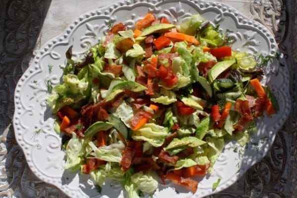 BLT Salad with Avocado