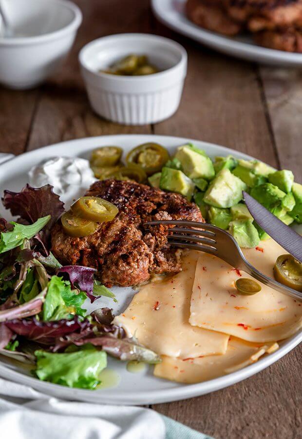 Keto Tex-Mex Open-Faced Burger - Integrative Family Medicine of Asheville
